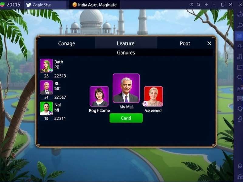 India Asset Magnate Game Interface